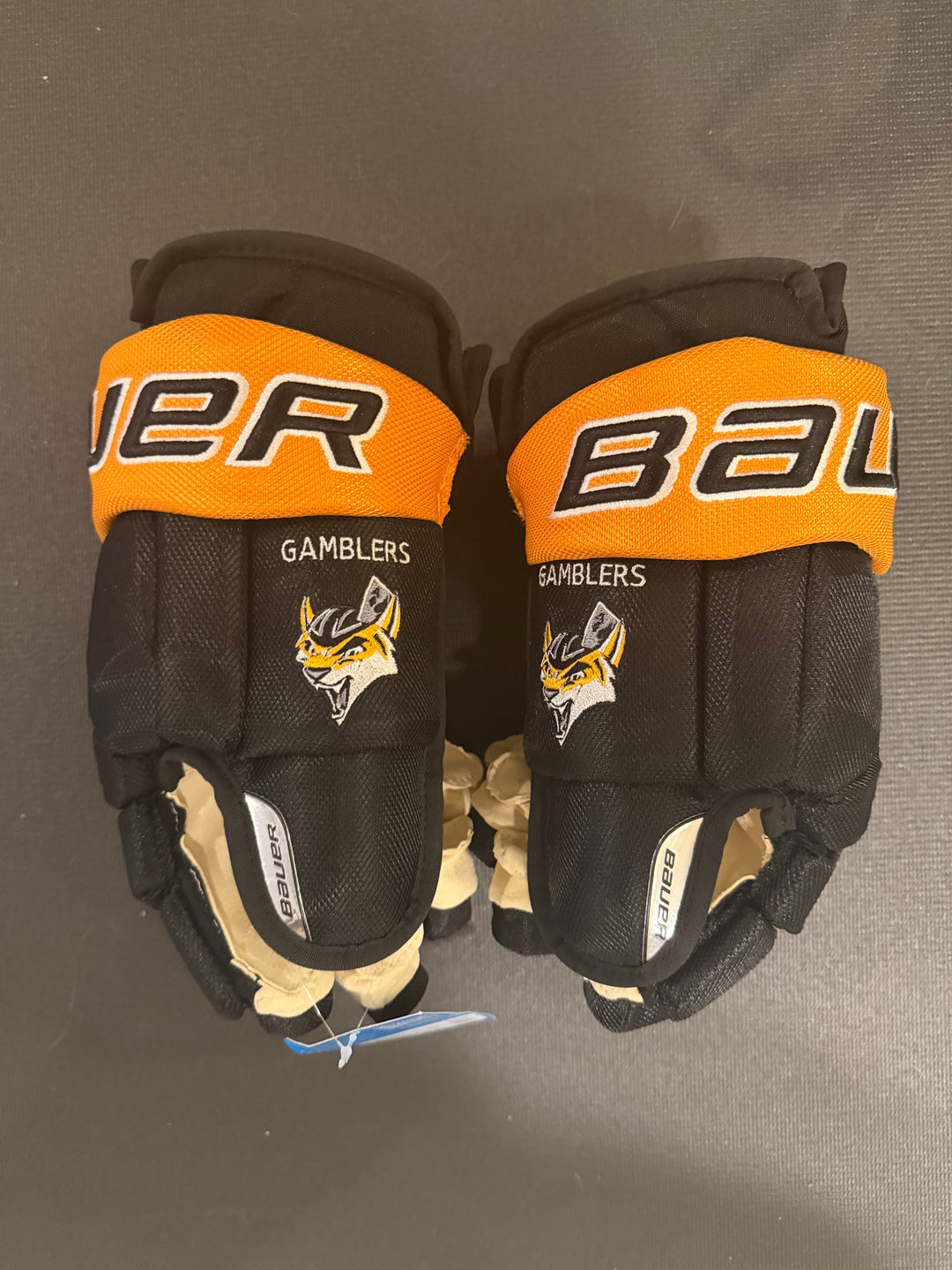 USHL Green Bay Gamblers Bauer Vapor Team Pro Stock Gloves New 15”