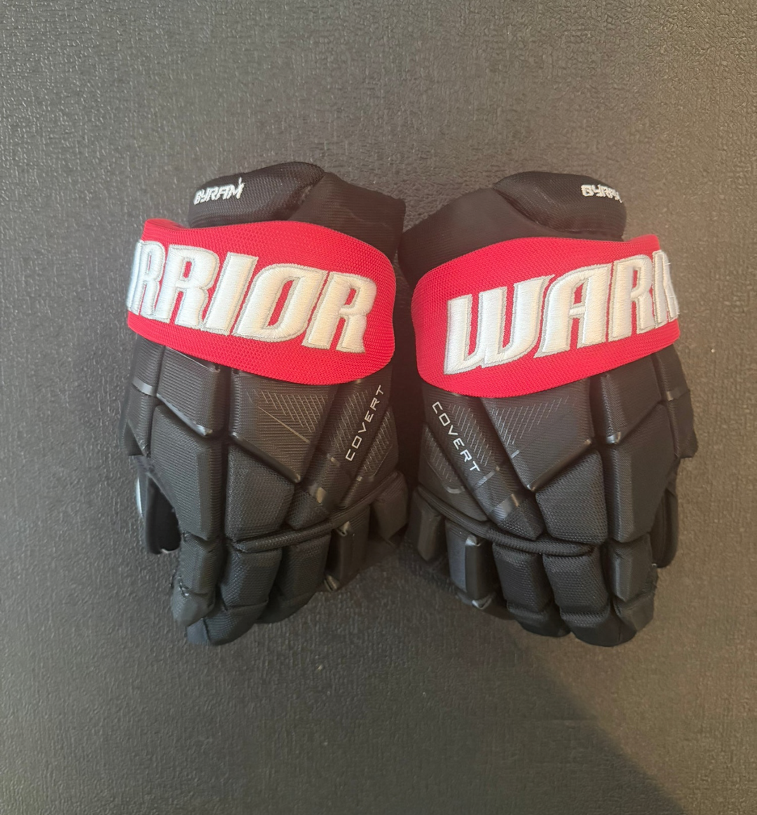 Bowen Byram Buffalo Sabres Warrior Covert QR6 Pro Gloves 14” NHL Pro Stock (New)