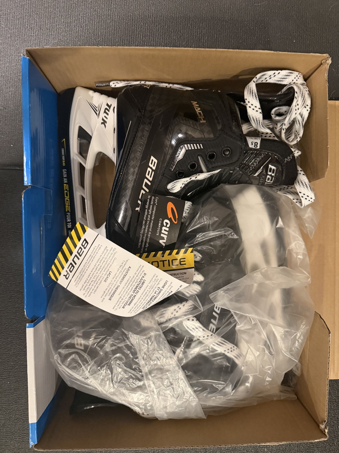 Bauer Supreme Mach Skate 8.5 Fit 1 Pro Stock
