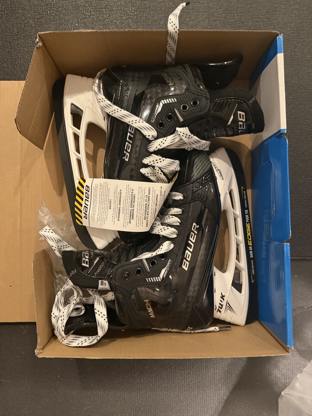 Bauer Supreme Mach Skate 8.5 Fit 1 Pro Stock