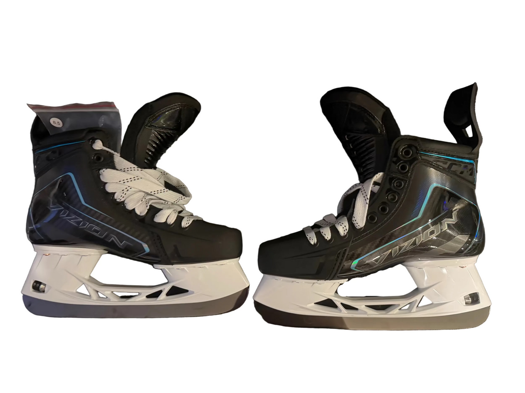 NEW CCM Vizion Pro Stock Custom Skates w/Custom Black steel