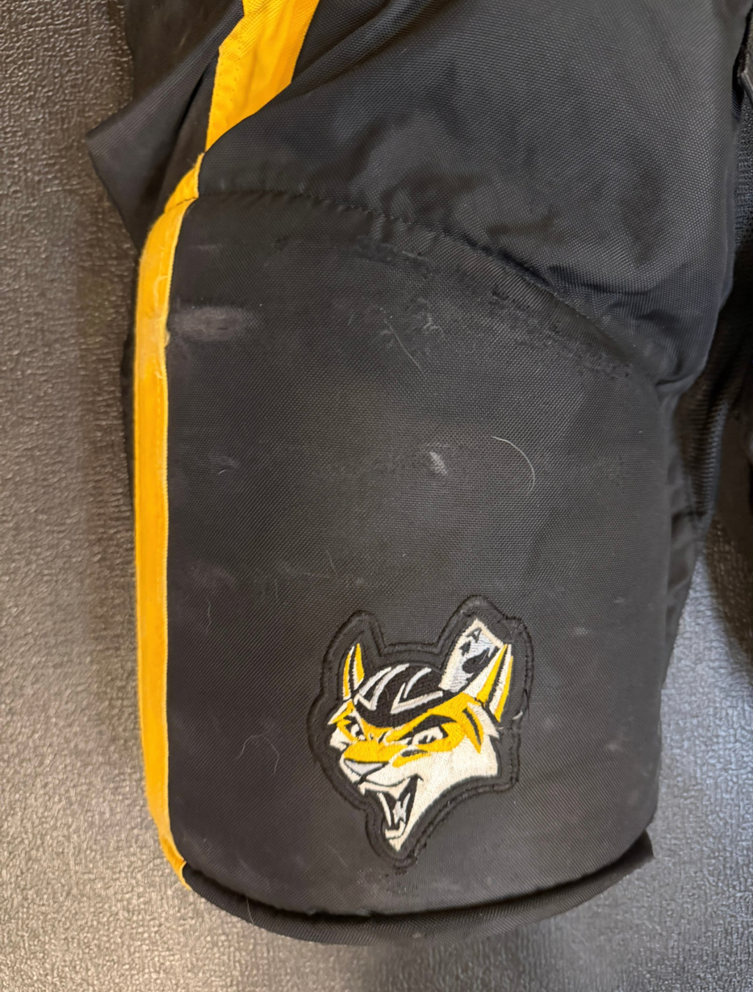 USHL Green Bay Gamblers Men's Senior Small Black Bauer Custom Pro Hockey Pants Pro Stock (game used)