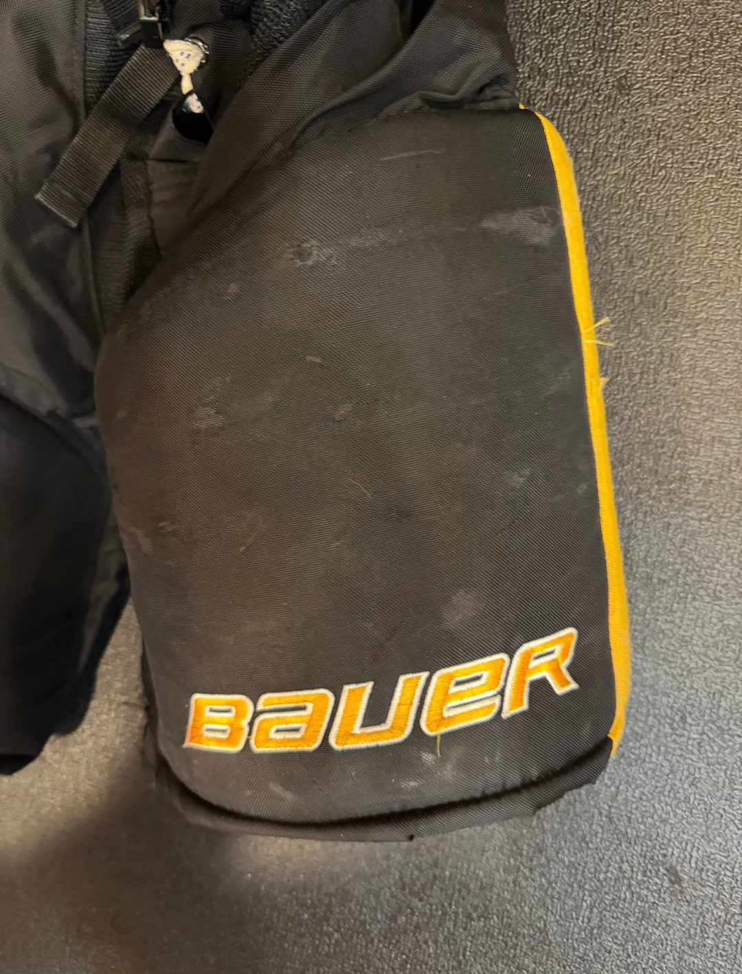 USHL Green Bay Gamblers Men's Senior Small Black Bauer Custom Pro Hockey Pants Pro Stock (game used)