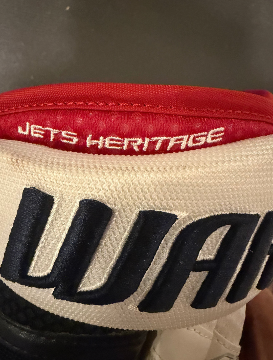 Warrior QR1 Pro Stock Gloves 13” – Winnipeg Jets Heritage Team Issued – NHL Pro – Rare Pro Stock New