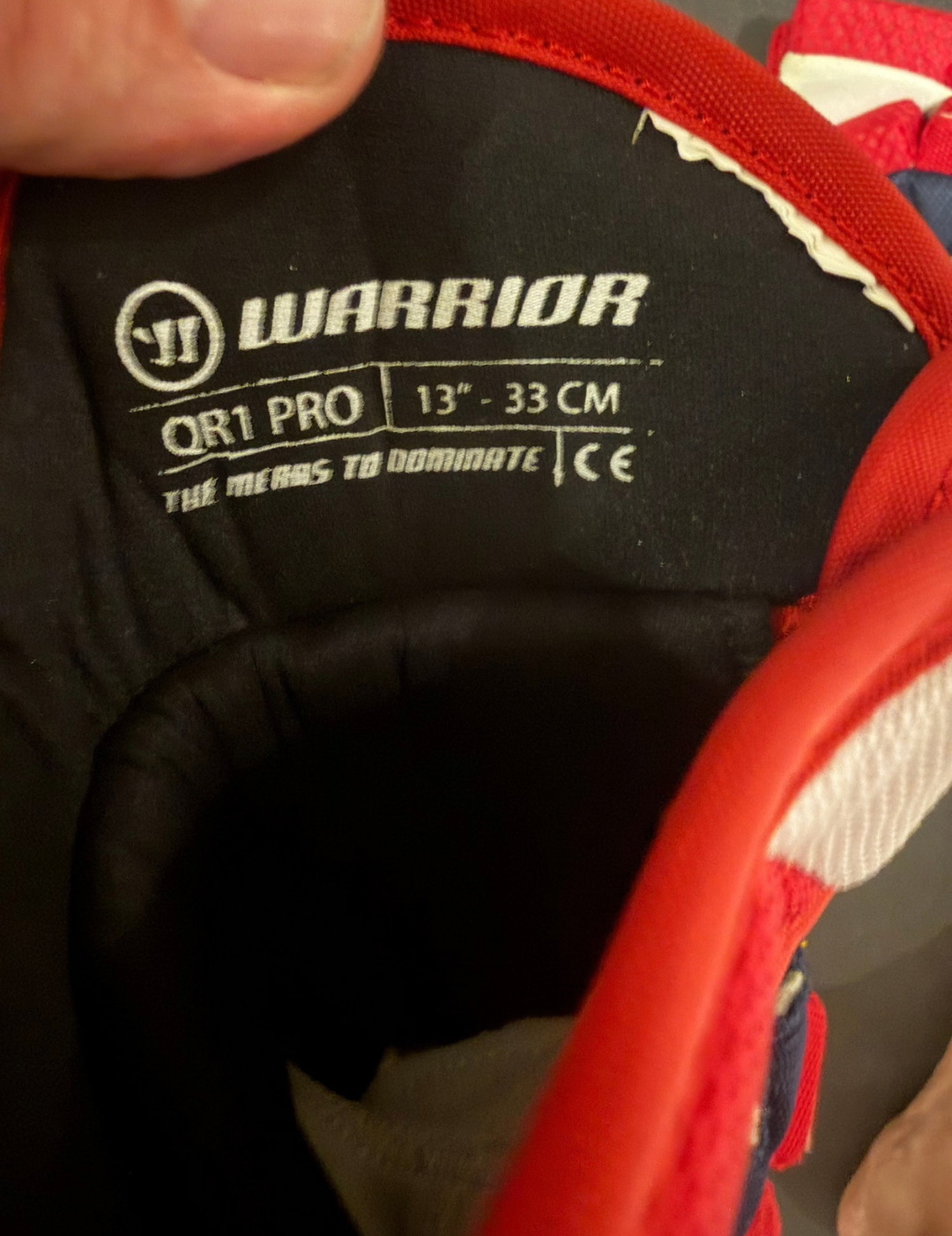 Warrior QR1 Pro Stock Gloves 13” – Winnipeg Jets Heritage Team Issued – NHL Pro – Rare Pro Stock New