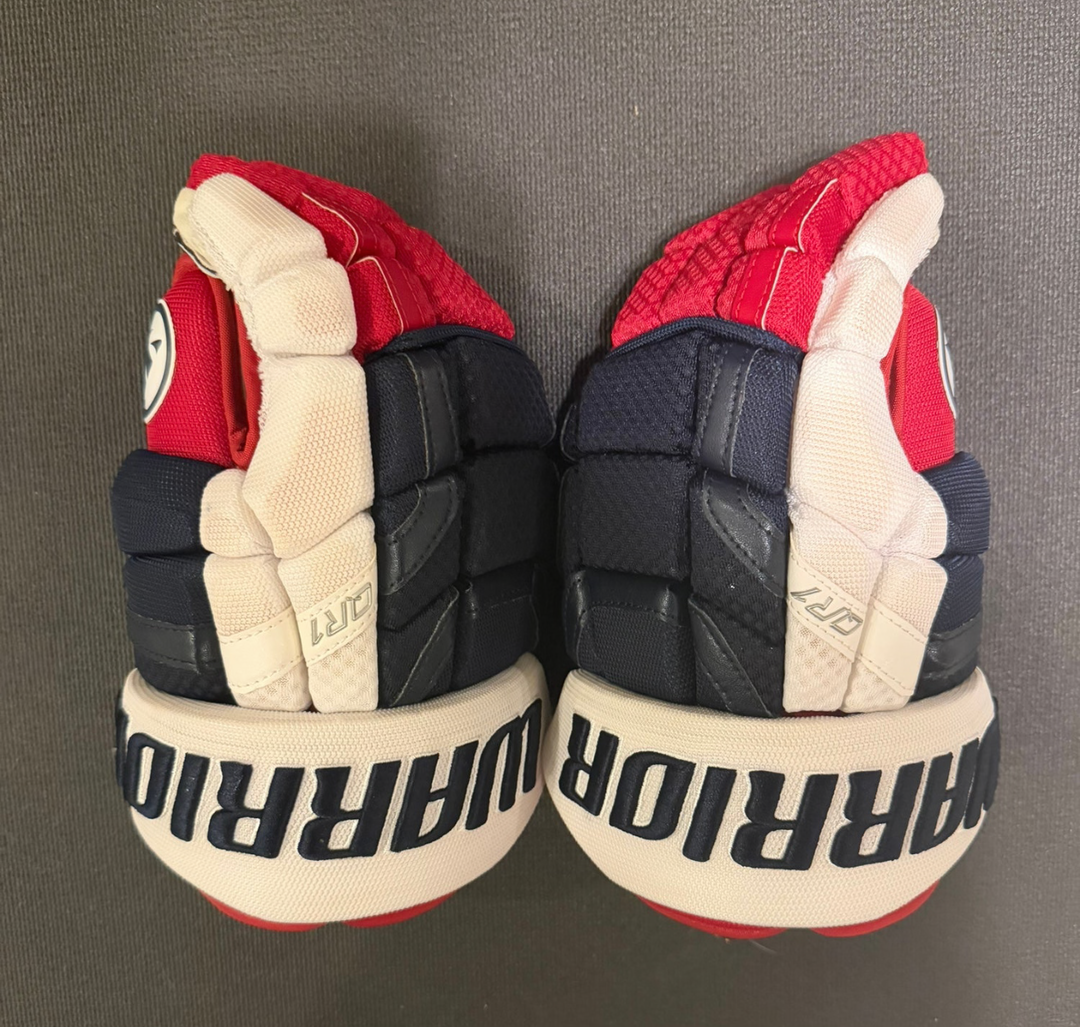 Warrior QR1 Pro Stock Gloves 13” – Winnipeg Jets Heritage Team Issued – NHL Pro – Rare Pro Stock New
