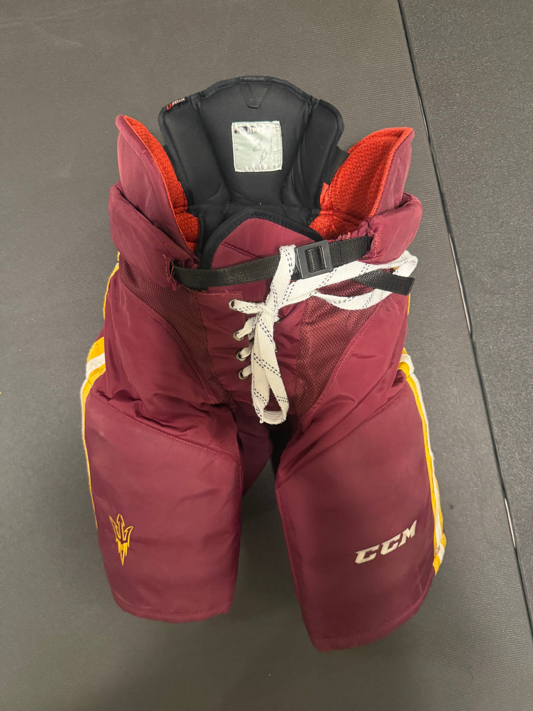 Arizona State game worn hockey pants photo